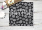 Snowflake Patterned Adhesive Vinyl X027